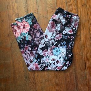 Evolution and creation skull work out pants